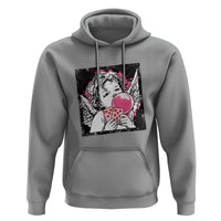 Funny 67 Valentines Hoodie Cupid Playing Cards Six Seven - Wonder Print Shop