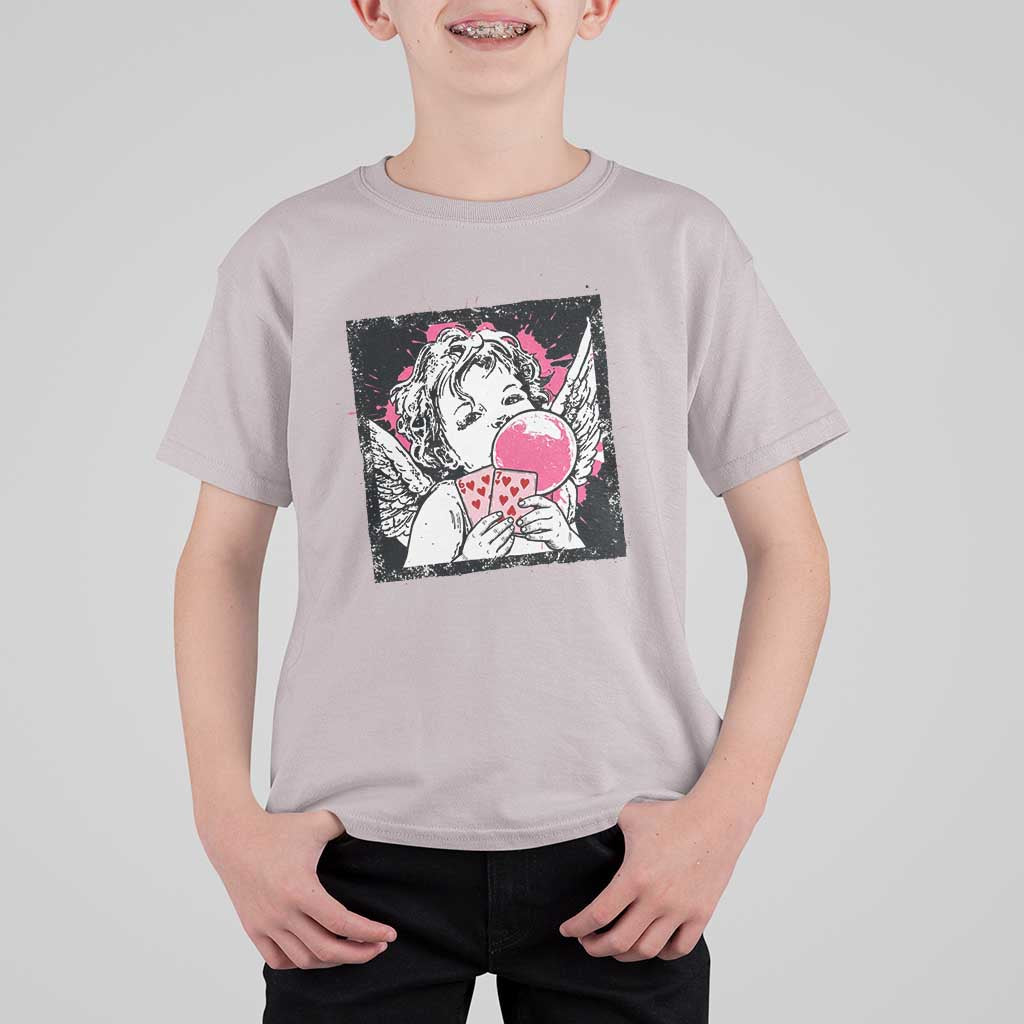 Funny 67 Valentines T Shirt For Kid Cupid Playing Cards Six Seven - Wonder Print Shop