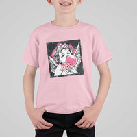 Funny 67 Valentines T Shirt For Kid Cupid Playing Cards Six Seven - Wonder Print Shop