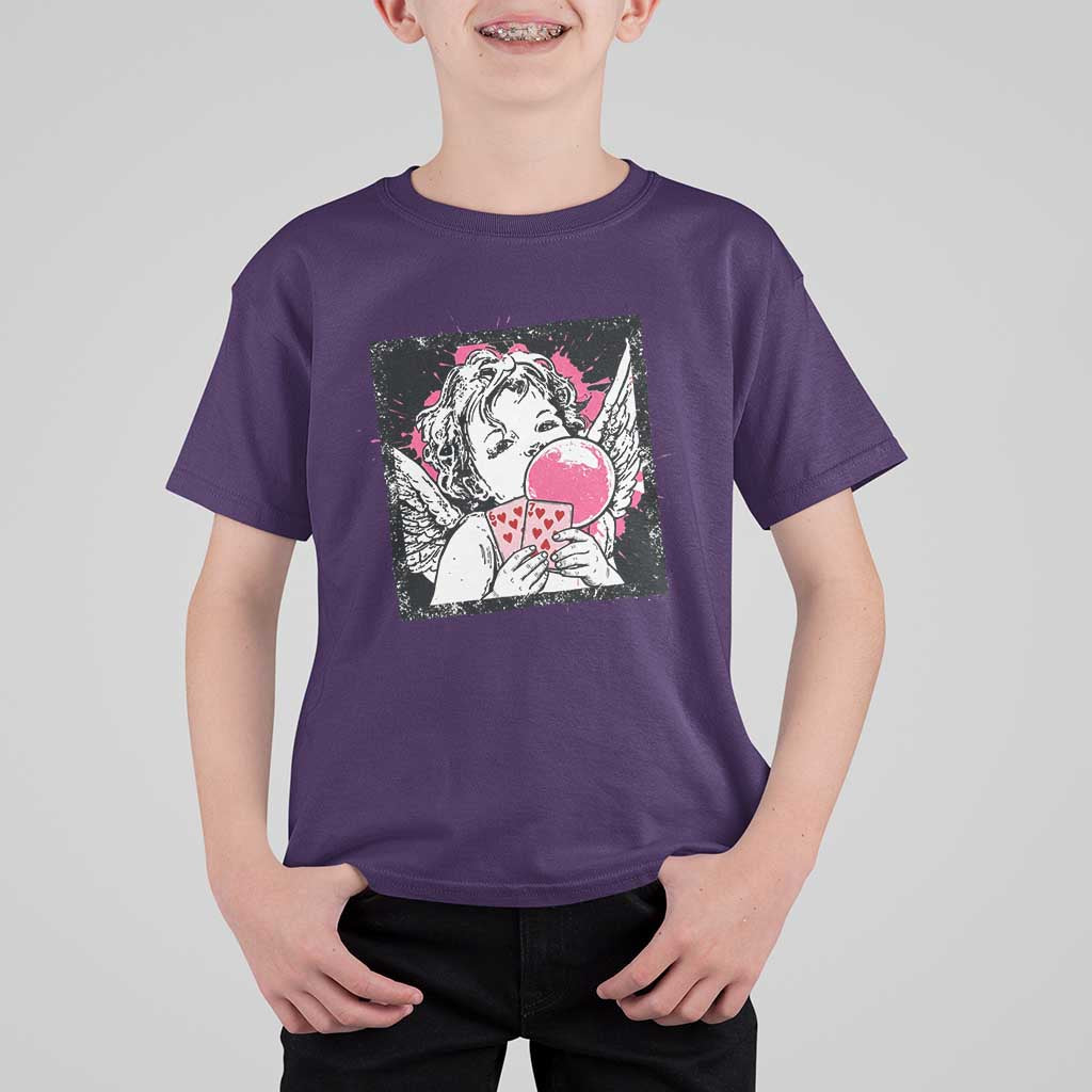 Funny 67 Valentines T Shirt For Kid Cupid Playing Cards Six Seven - Wonder Print Shop