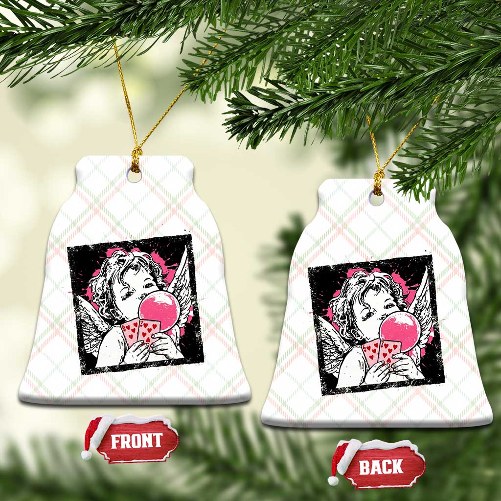 Funny 67 Valentines Ceramic Ornament Cupid Playing Cards Six Seven - Wonder Print Shop