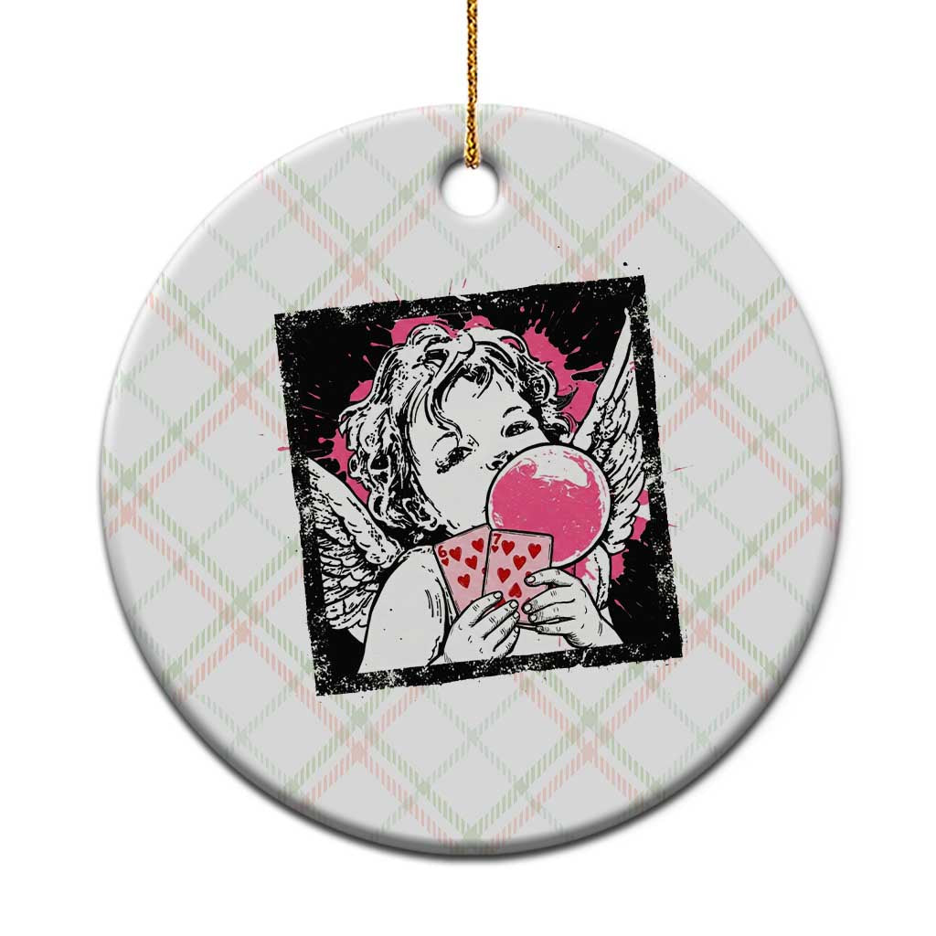 Funny 67 Valentines Ceramic Ornament Cupid Playing Cards Six Seven - Wonder Print Shop