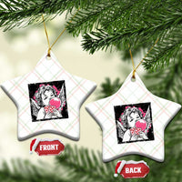 Funny 67 Valentines Ceramic Ornament Cupid Playing Cards Six Seven - Wonder Print Shop