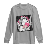 Funny 67 Valentines Long Sleeve Shirt Cupid Playing Cards Six Seven - Wonder Print Shop