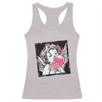 Funny 67 Valentines Racerback Tank Top Cupid Playing Cards Six Seven - Wonder Print Shop
