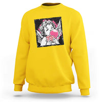 Funny 67 Valentines Sweatshirt Cupid Playing Cards Six Seven - Wonder Print Shop