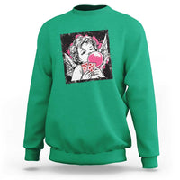 Funny 67 Valentines Sweatshirt Cupid Playing Cards Six Seven - Wonder Print Shop