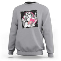Funny 67 Valentines Sweatshirt Cupid Playing Cards Six Seven - Wonder Print Shop