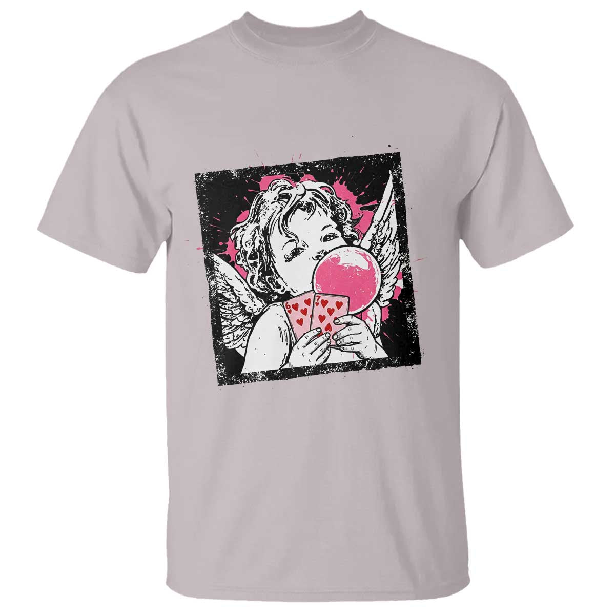 Funny 67 Valentines T Shirt Cupid Playing Cards Six Seven - Wonder Print Shop