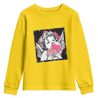 Funny 67 Valentines Youth Sweatshirt Cupid Playing Cards Six Seven - Wonder Print Shop