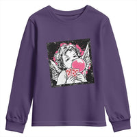 Funny 67 Valentines Youth Sweatshirt Cupid Playing Cards Six Seven - Wonder Print Shop