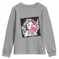 Funny 67 Valentines Youth Sweatshirt Cupid Playing Cards Six Seven - Wonder Print Shop
