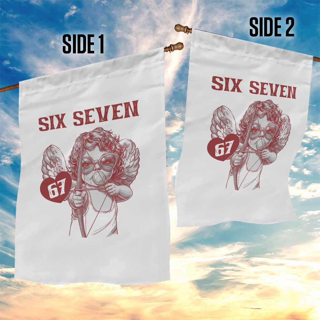67 Valetines Meme Garden Flag Funny Six Seven Valentines Day Heart - Wonder Print Shop