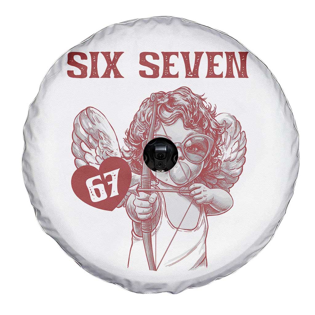 67 Valetines Meme Spare Tire Cover Funny Six Seven Valentines Day Heart - Wonder Print Shop