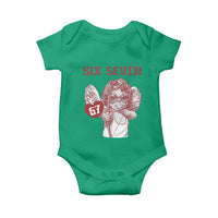 67 Valetines Meme Baby Onesie Funny Six Seven Valentines Day Heart - Wonder Print Shop