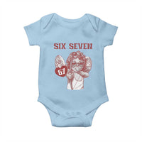 67 Valetines Meme Baby Onesie Funny Six Seven Valentines Day Heart - Wonder Print Shop