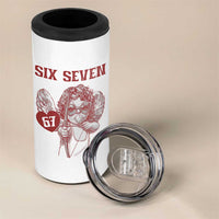 67 Valetines Meme 4 in 1 Can Cooler Tumbler Funny Six Seven Valentines Day Heart - Wonder Print Shop