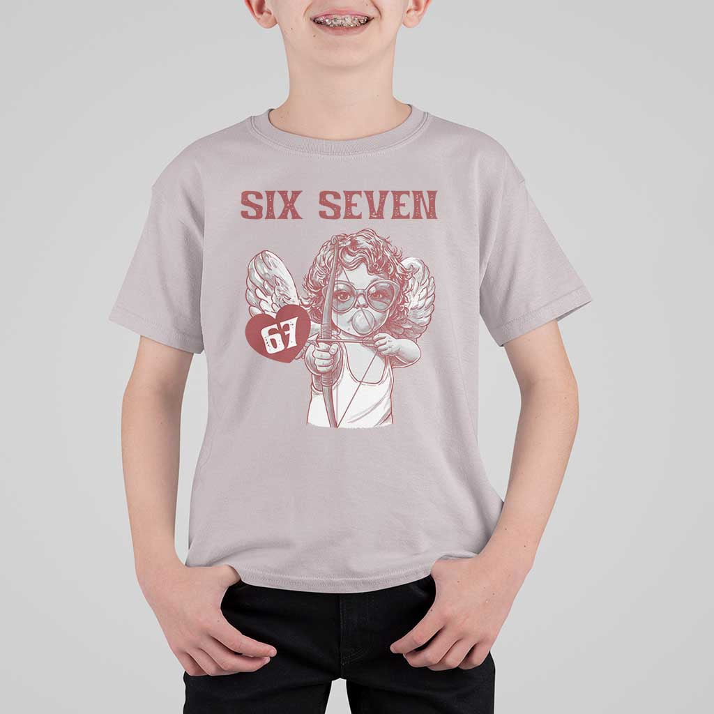 67 Valetines Meme T Shirt For Kid Funny Six Seven Valentines Day Heart - Wonder Print Shop