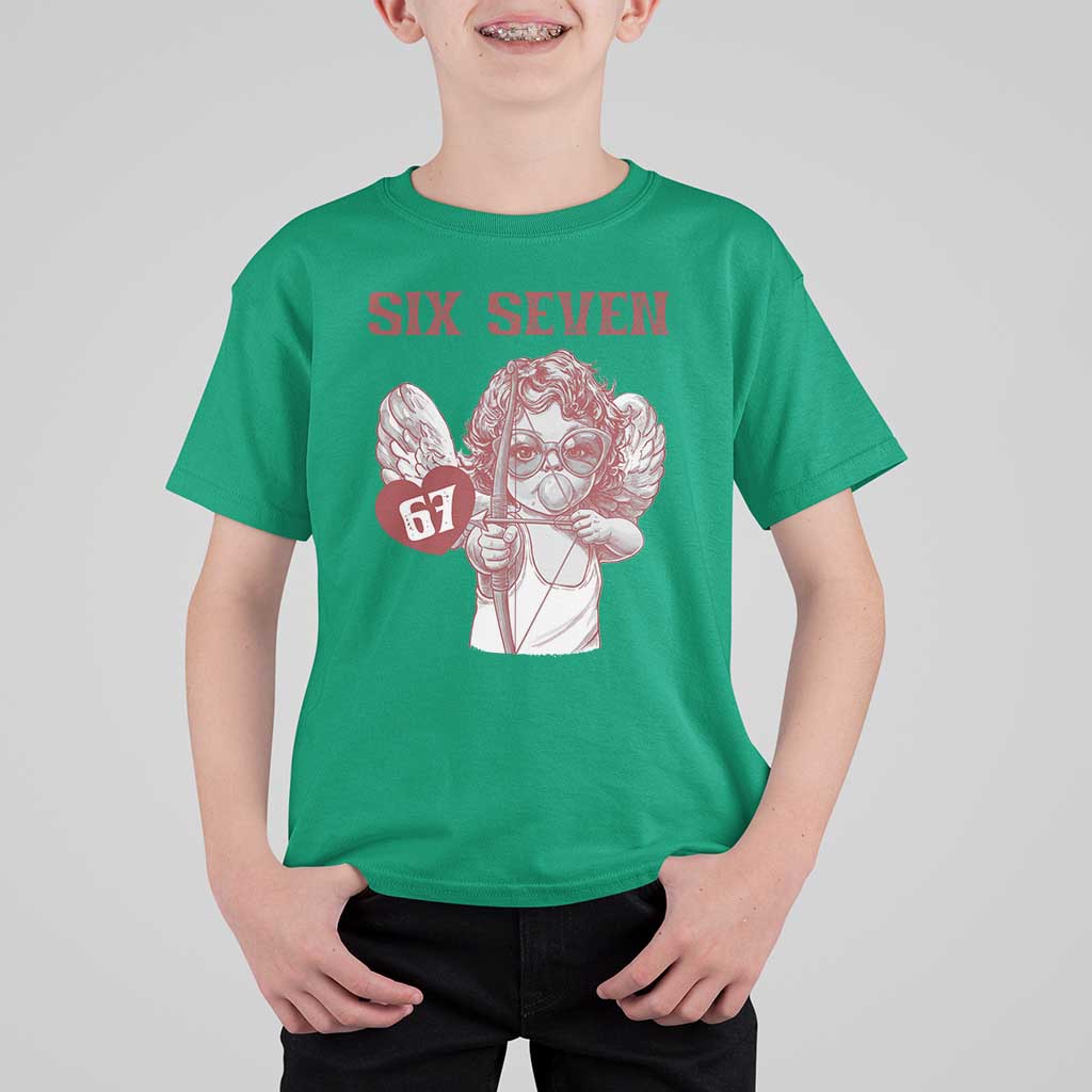 67 Valetines Meme T Shirt For Kid Funny Six Seven Valentines Day Heart - Wonder Print Shop