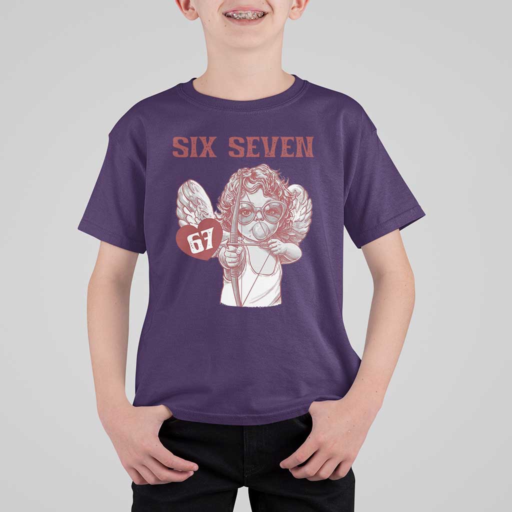 67 Valetines Meme T Shirt For Kid Funny Six Seven Valentines Day Heart - Wonder Print Shop