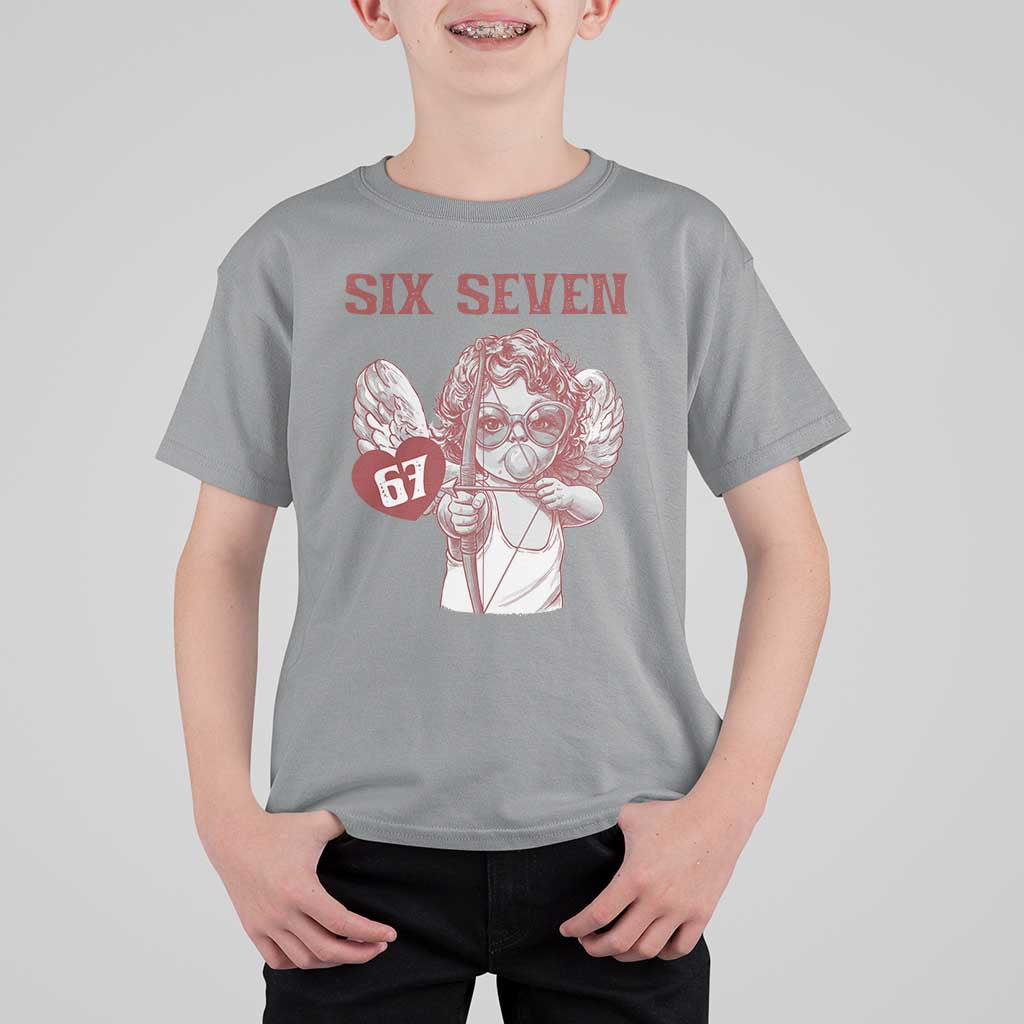 67 Valetines Meme T Shirt For Kid Funny Six Seven Valentines Day Heart - Wonder Print Shop