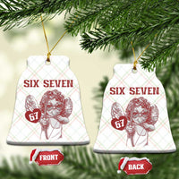 67 Valetines Meme Ceramic Ornament Funny Six Seven Valentines Day Heart - Wonder Print Shop
