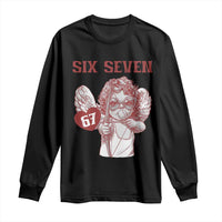 67 Valetines Meme Long Sleeve Shirt Funny Six Seven Valentines Day Heart - Wonder Print Shop