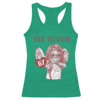 67 Valetines Meme Racerback Tank Top Funny Six Seven Valentines Day Heart - Wonder Print Shop