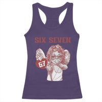 67 Valetines Meme Racerback Tank Top Funny Six Seven Valentines Day Heart - Wonder Print Shop