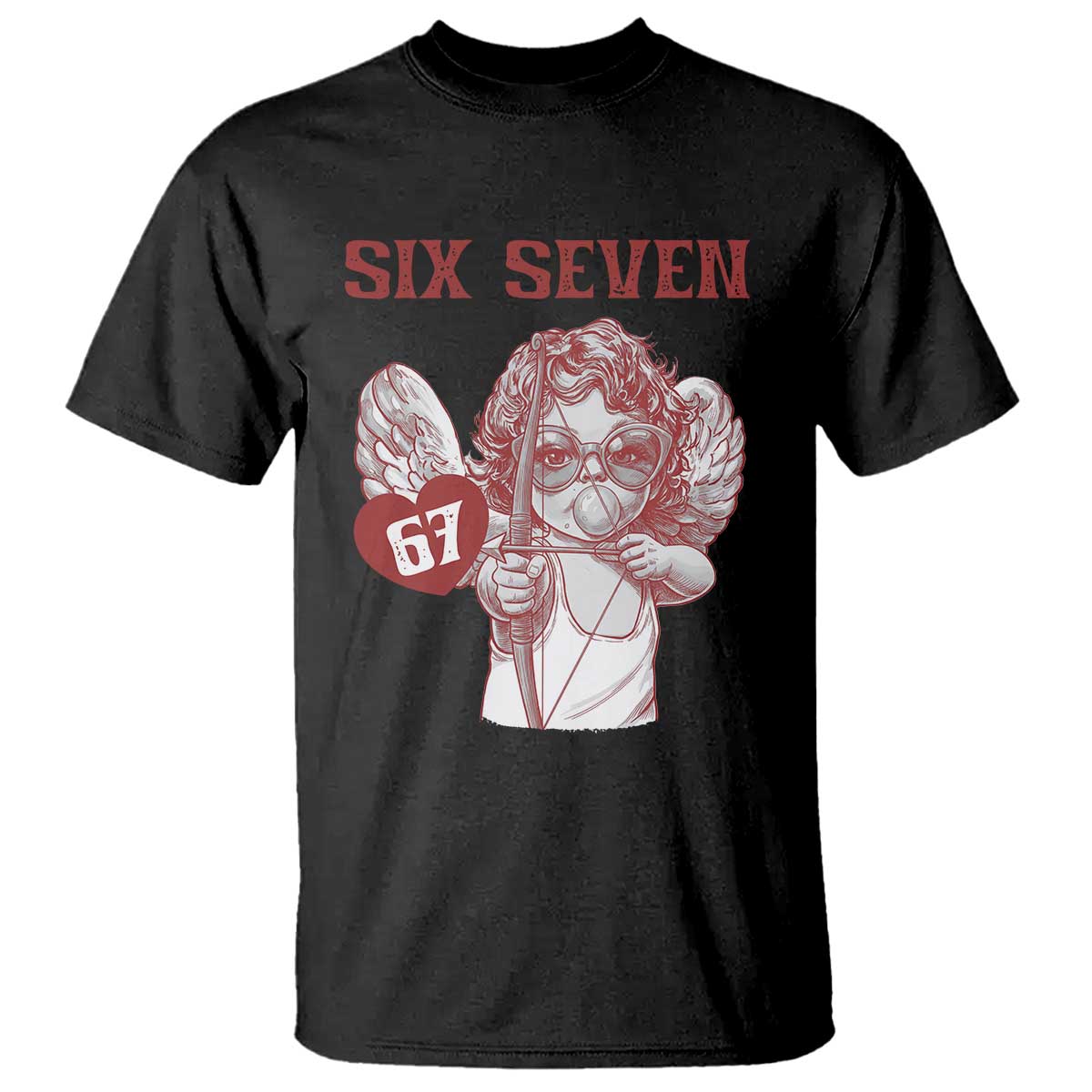 67 Valetines Meme T Shirt Funny Six Seven Valentines Day Heart - Wonder Print Shop