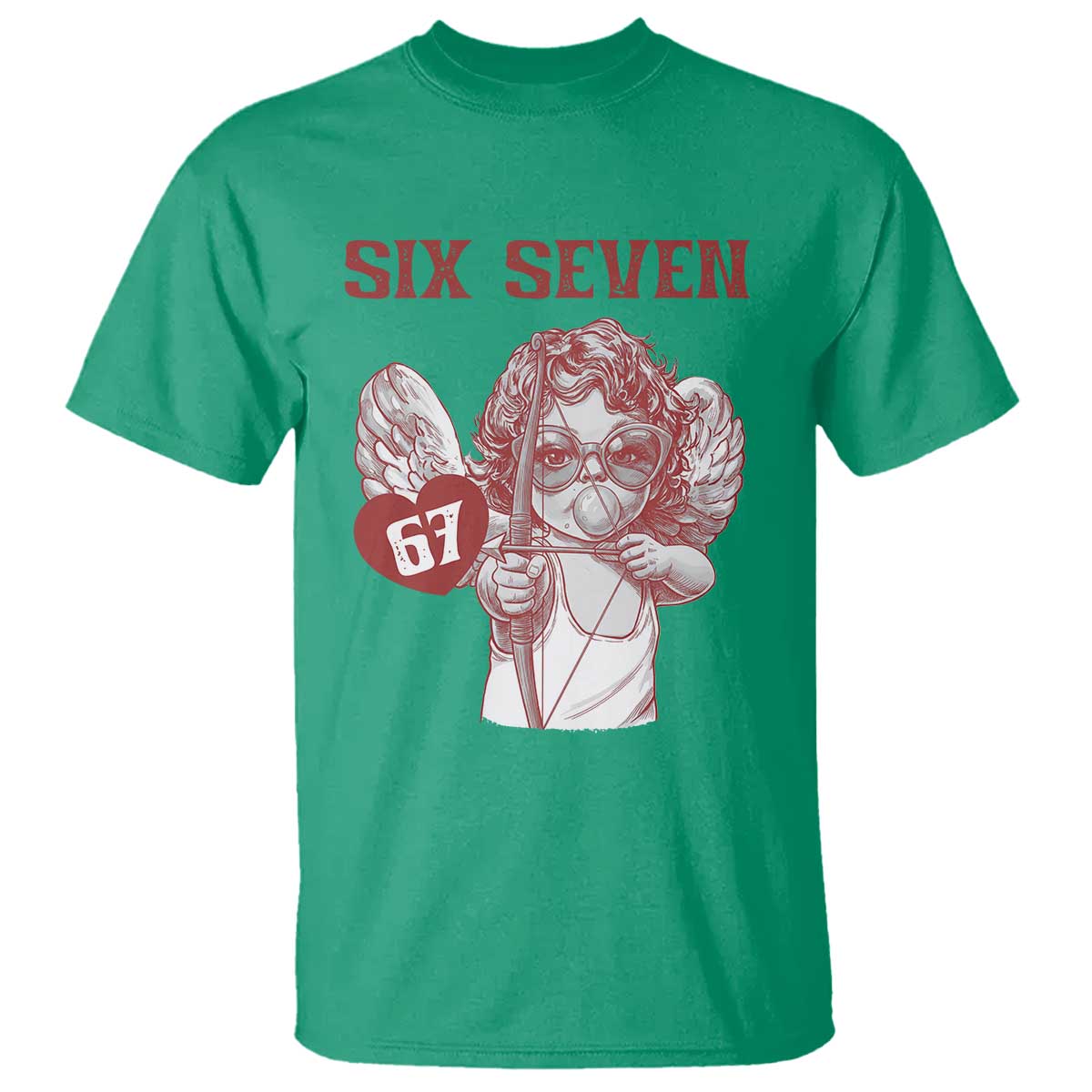 67 Valetines Meme T Shirt Funny Six Seven Valentines Day Heart - Wonder Print Shop