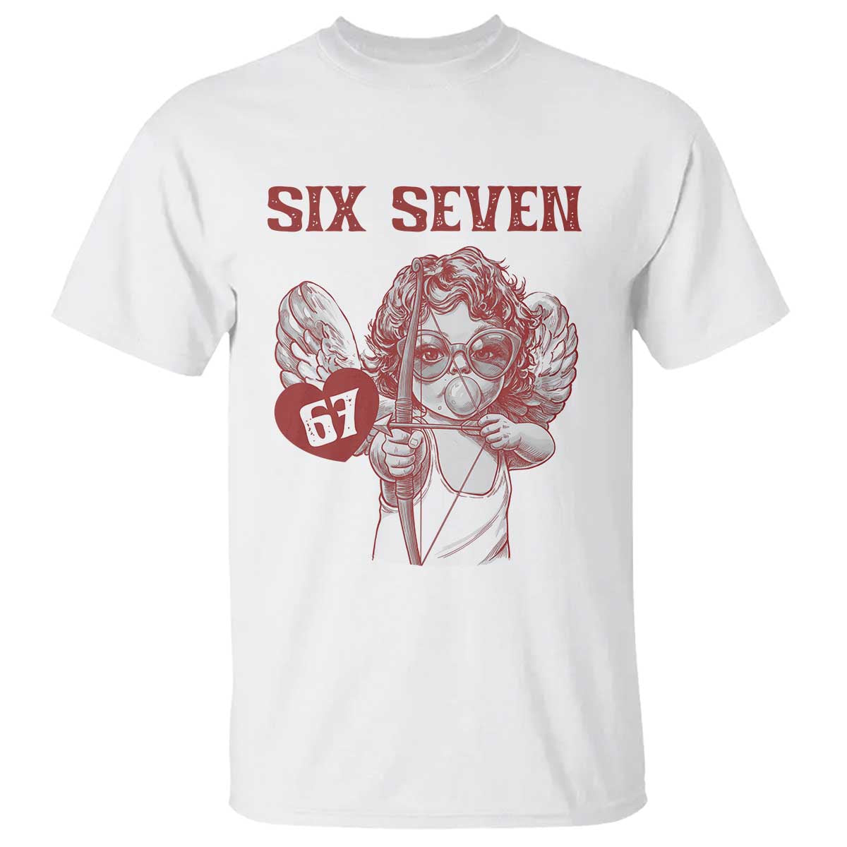 67 Valetines Meme T Shirt Funny Six Seven Valentines Day Heart - Wonder Print Shop
