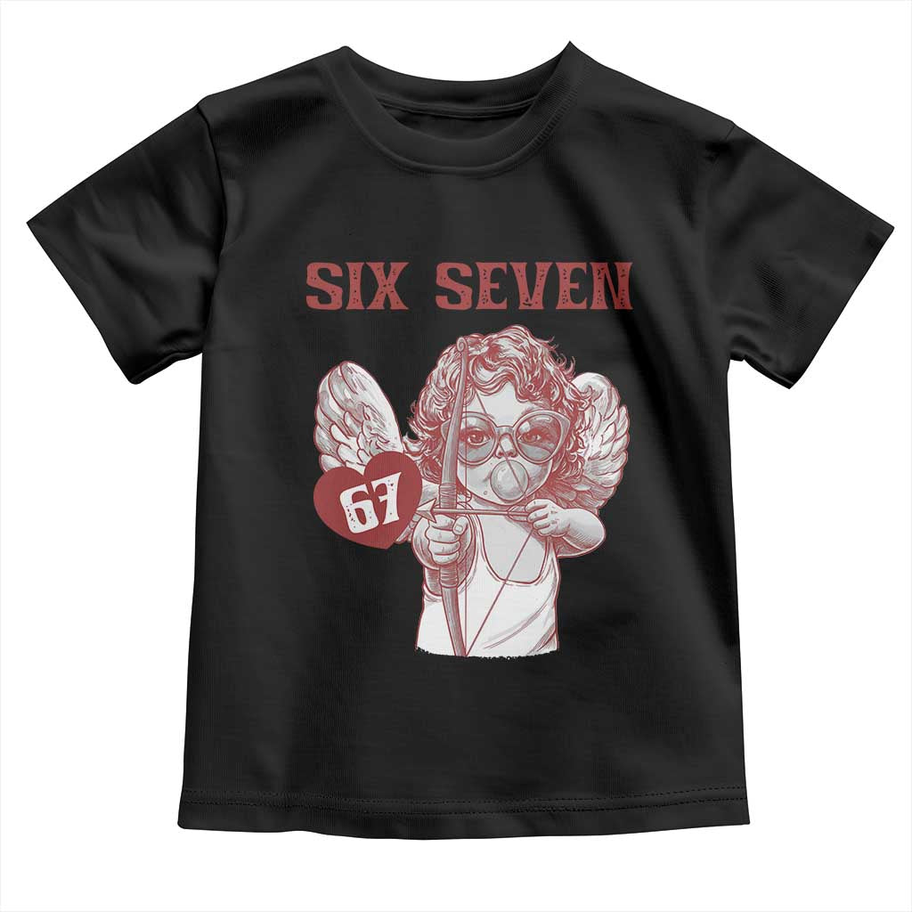 67 Valetines Meme Toddler T Shirt Funny Six Seven Valentines Day Heart - Wonder Print Shop