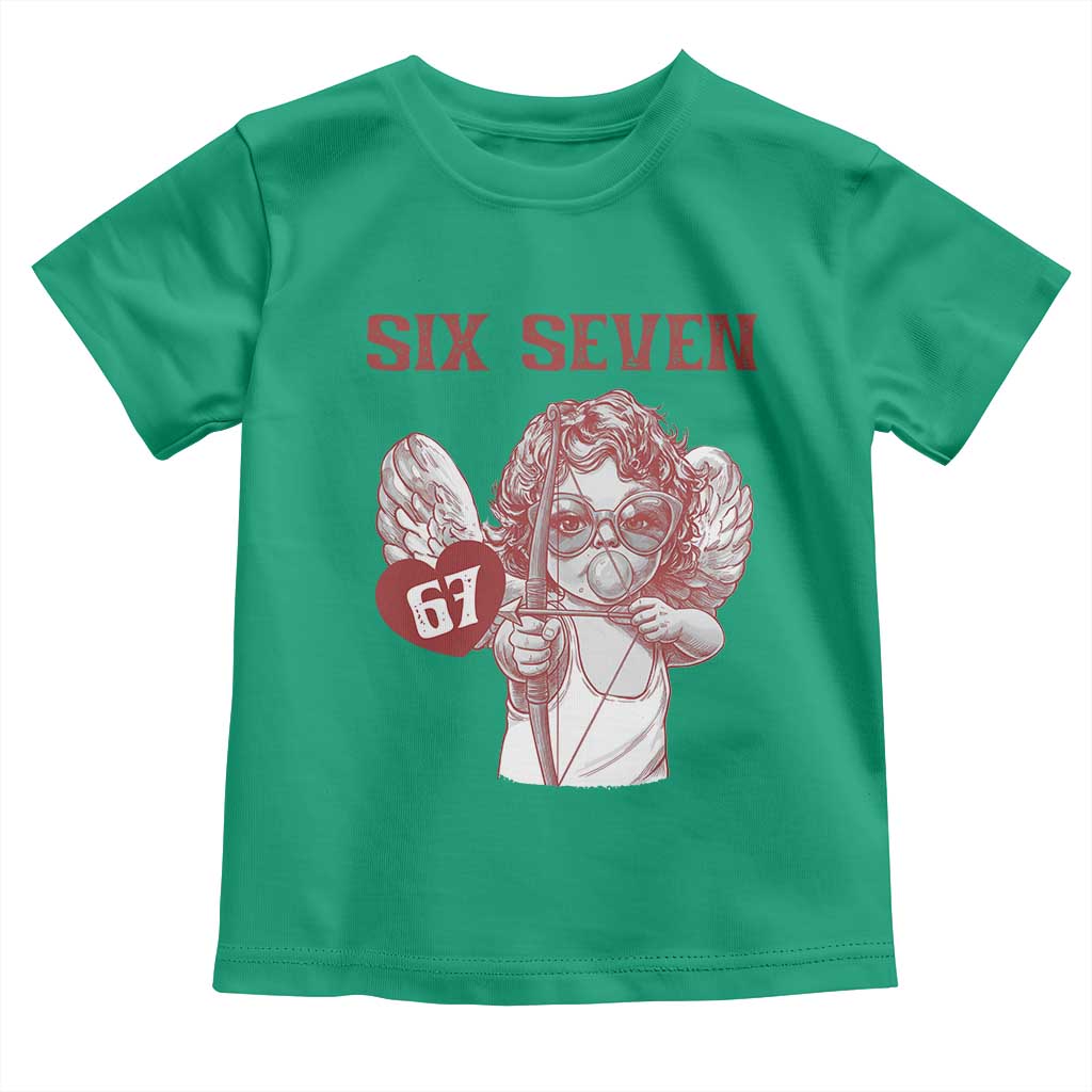 67 Valetines Meme Toddler T Shirt Funny Six Seven Valentines Day Heart - Wonder Print Shop
