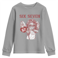 67 Valetines Meme Youth Sweatshirt Funny Six Seven Valentines Day Heart - Wonder Print Shop