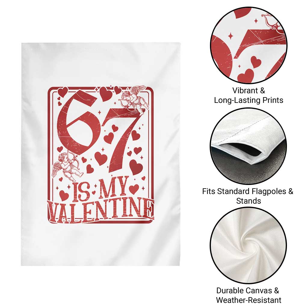 67 Valentines Playing Card Garden Flag Funny Six Seven Relationship Meme - Wonder Print Shop