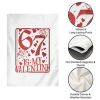 67 Valentines Playing Card Garden Flag Funny Six Seven Relationship Meme - Wonder Print Shop