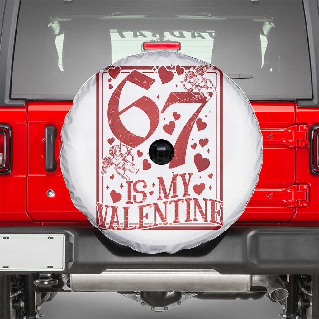 67 Valentines Playing Card Spare Tire Cover Funny Six Seven Relationship Meme - Wonder Print Shop