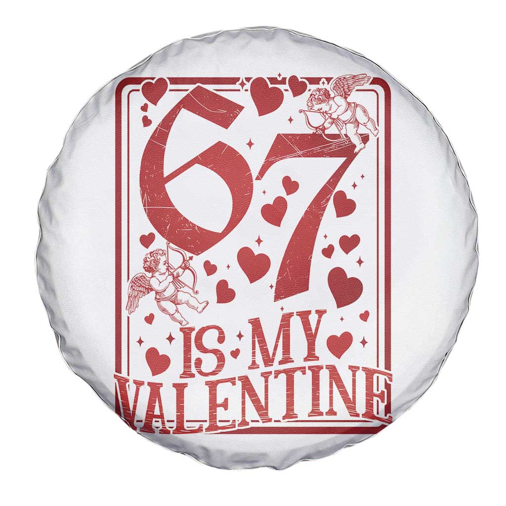 67 Valentines Playing Card Spare Tire Cover Funny Six Seven Relationship Meme - Wonder Print Shop