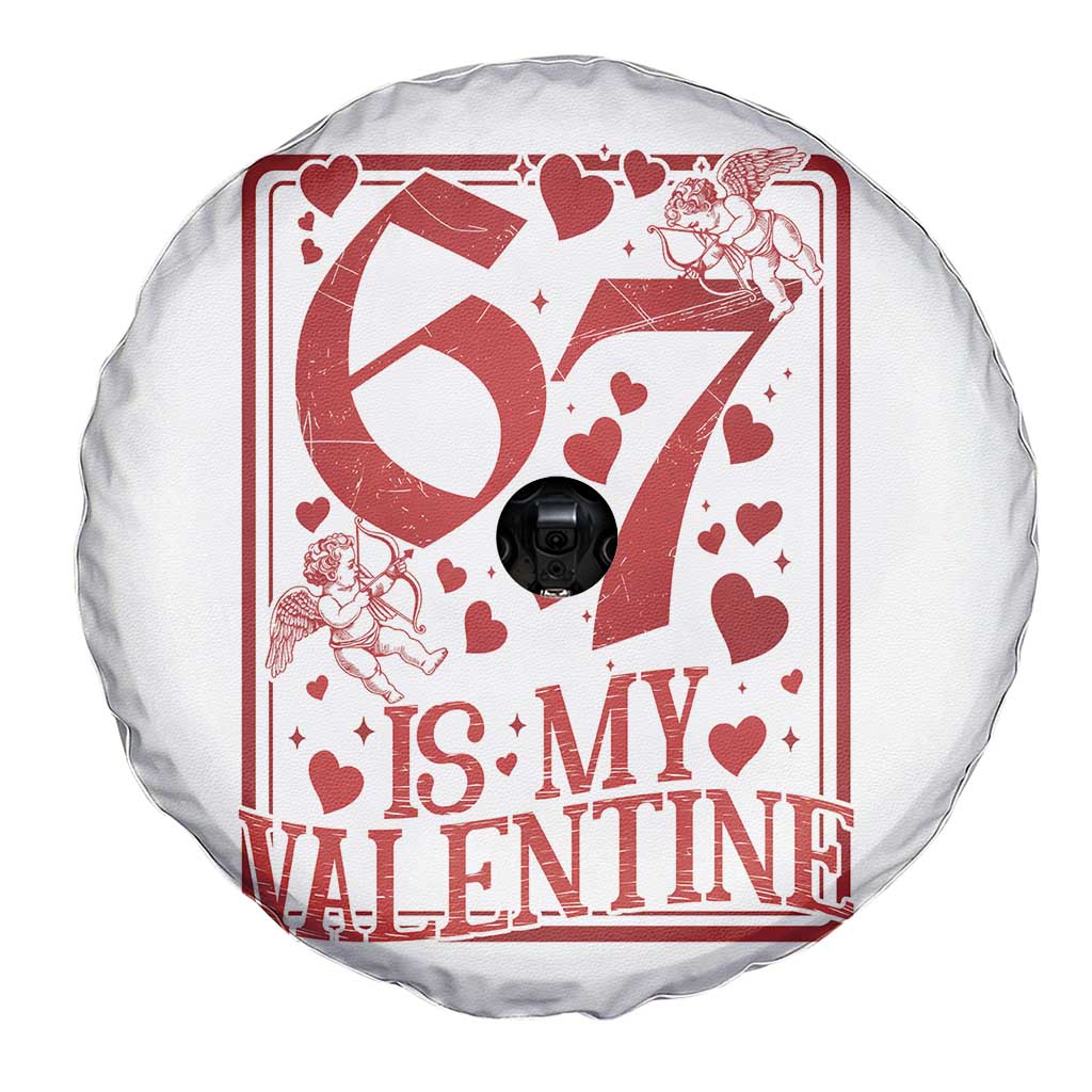67 Valentines Playing Card Spare Tire Cover Funny Six Seven Relationship Meme - Wonder Print Shop