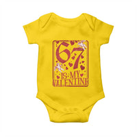 67 Valentines Playing Card Baby Onesie Funny Six Seven Relationship Meme - Wonder Print Shop