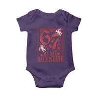 67 Valentines Playing Card Baby Onesie Funny Six Seven Relationship Meme - Wonder Print Shop