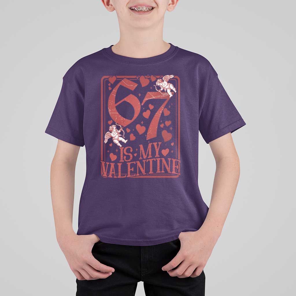 67 Valentines Playing Card T Shirt For Kid Funny Six Seven Relationship Meme - Wonder Print Shop