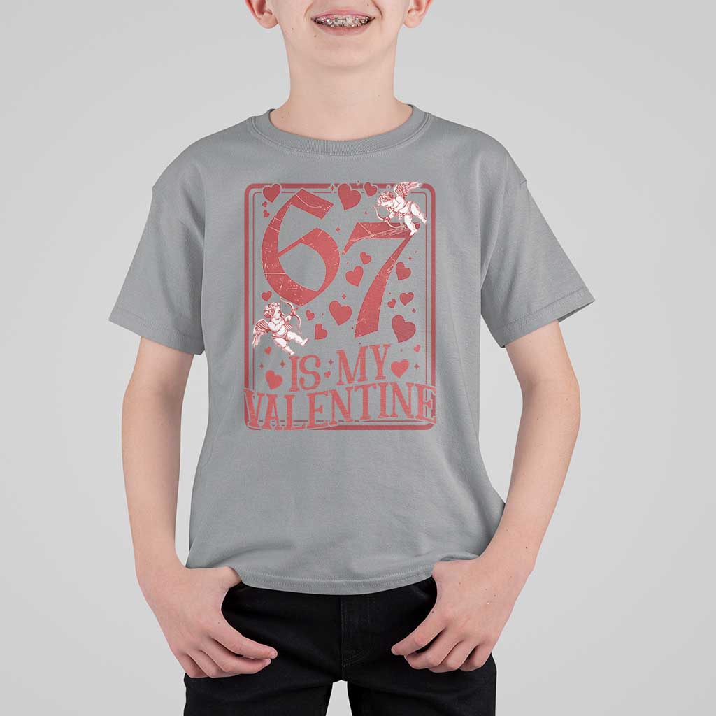 67 Valentines Playing Card T Shirt For Kid Funny Six Seven Relationship Meme - Wonder Print Shop