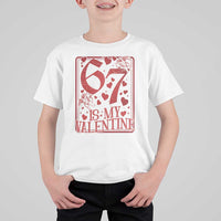 67 Valentines Playing Card T Shirt For Kid Funny Six Seven Relationship Meme - Wonder Print Shop