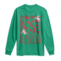 67 Valentines Playing Card Long Sleeve Shirt Funny Six Seven Relationship Meme - Wonder Print Shop