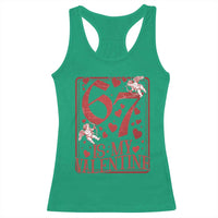 67 Valentines Playing Card Racerback Tank Top Funny Six Seven Relationship Meme - Wonder Print Shop