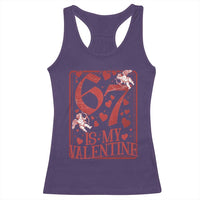 67 Valentines Playing Card Racerback Tank Top Funny Six Seven Relationship Meme - Wonder Print Shop