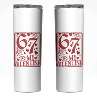 67 Valentines Playing Card Skinny Tumbler Funny Six Seven Relationship Meme - Wonder Print Shop