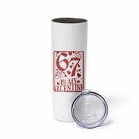 67 Valentines Playing Card Skinny Tumbler Funny Six Seven Relationship Meme - Wonder Print Shop